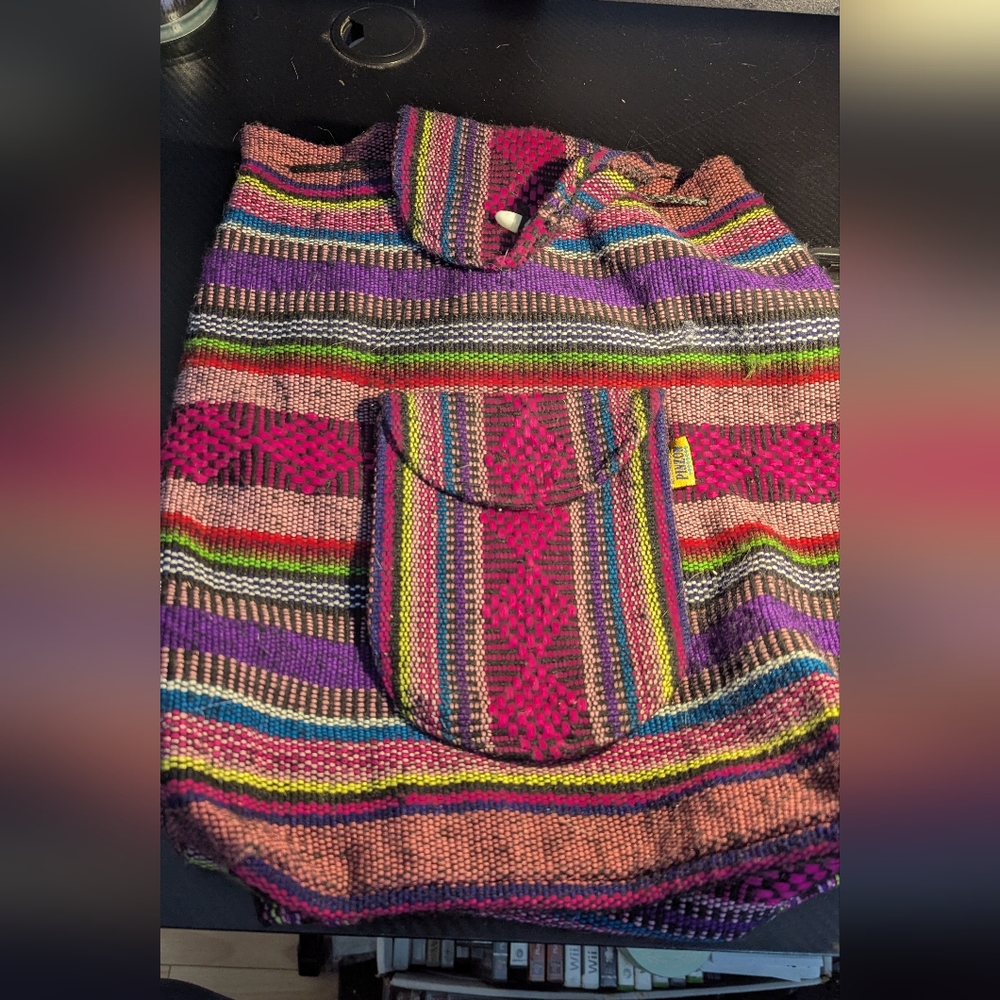 Colorful Striped Women's Bag